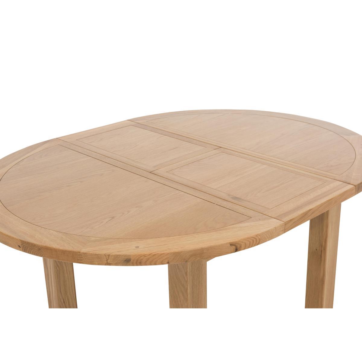 Furnitureland - California Solid Oak Round Extending Table and 6 Wooden Chairs – image 3