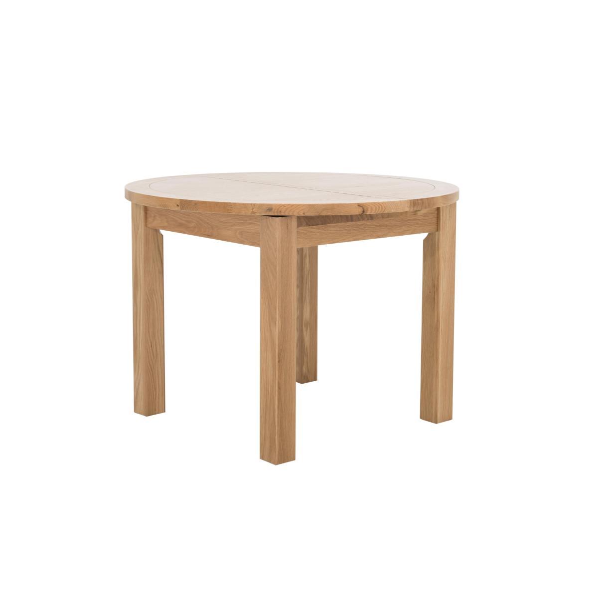 Furnitureland - California Solid Oak Round Extending Table and 6 Wooden Chairs – image 9