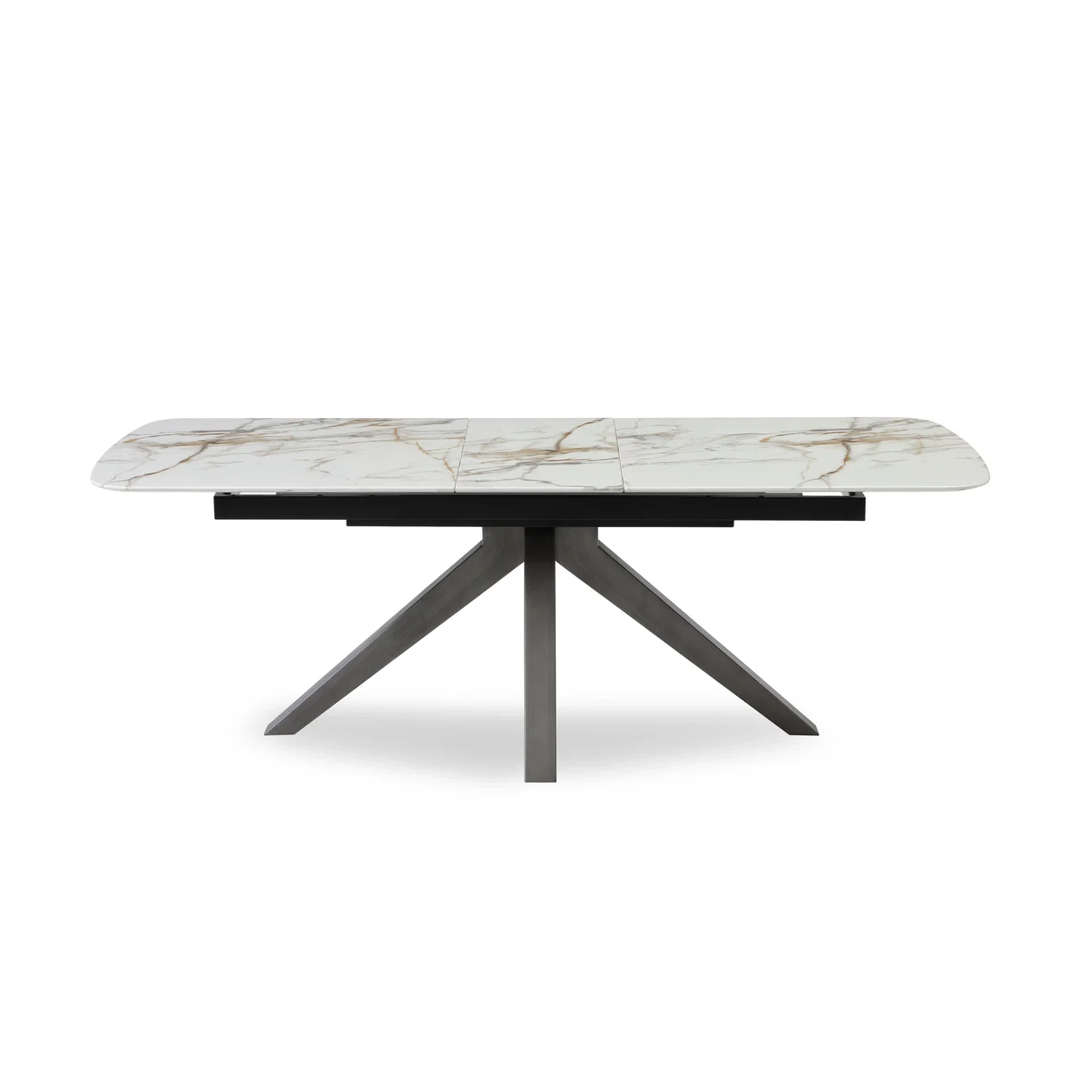 Imperium Pop Up Extending Dining Table and 6 Fabric Swivel Chairs - 140-cm – image 6