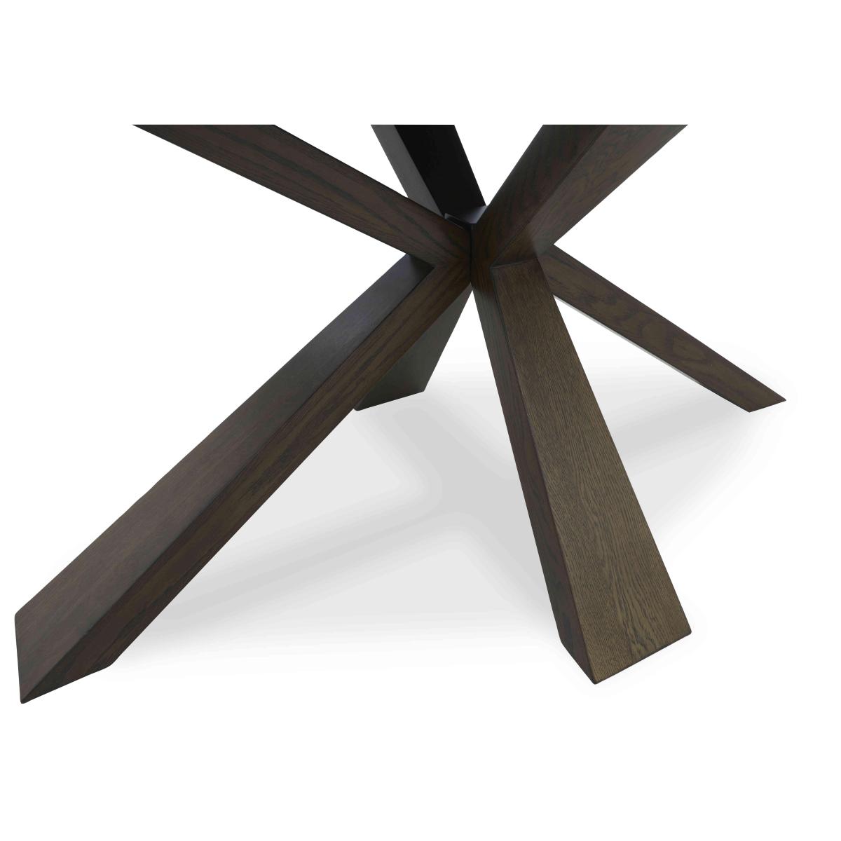 Saigon Extending Dining Table with Wooden Base and 4 Green Velvet Chairs - Forest – image 5