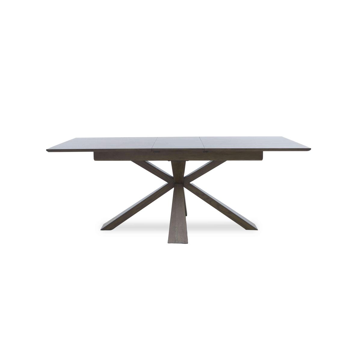 Saigon Extending Dining Table with Wooden Base and 4 Green Velvet Chairs - Forest – image 7