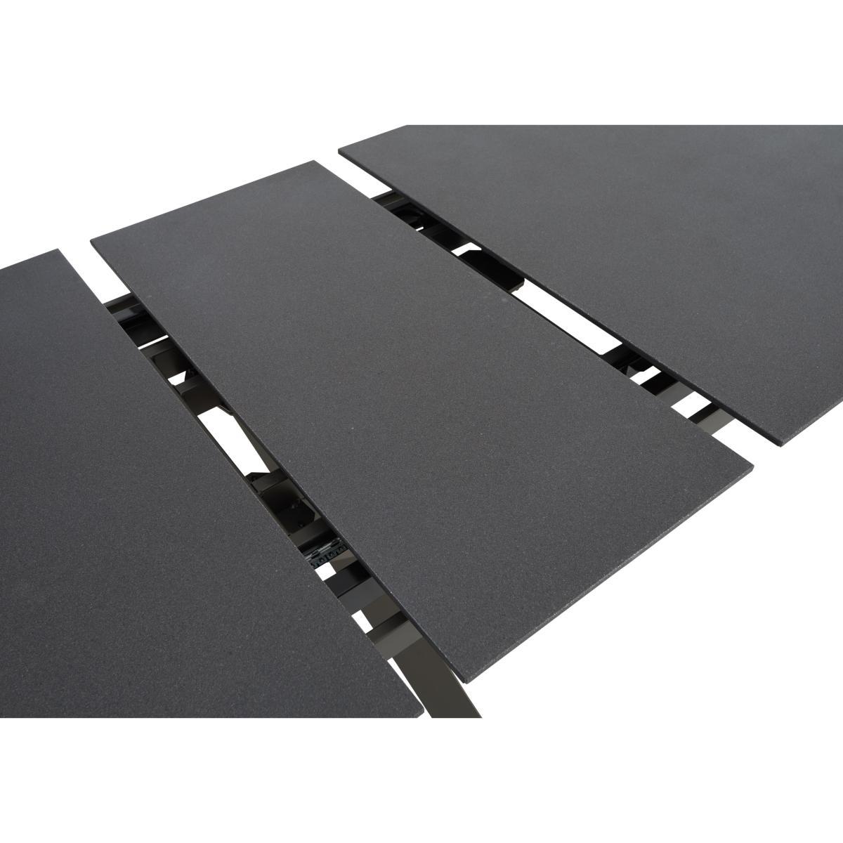Samurai Extending Dining Table and 4 Velvet Dining Chairs – image 4