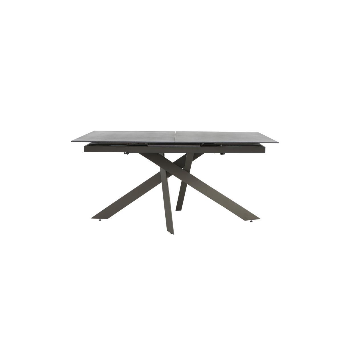 Samurai Extending Dining Table and 4 Velvet Dining Chairs – image 8