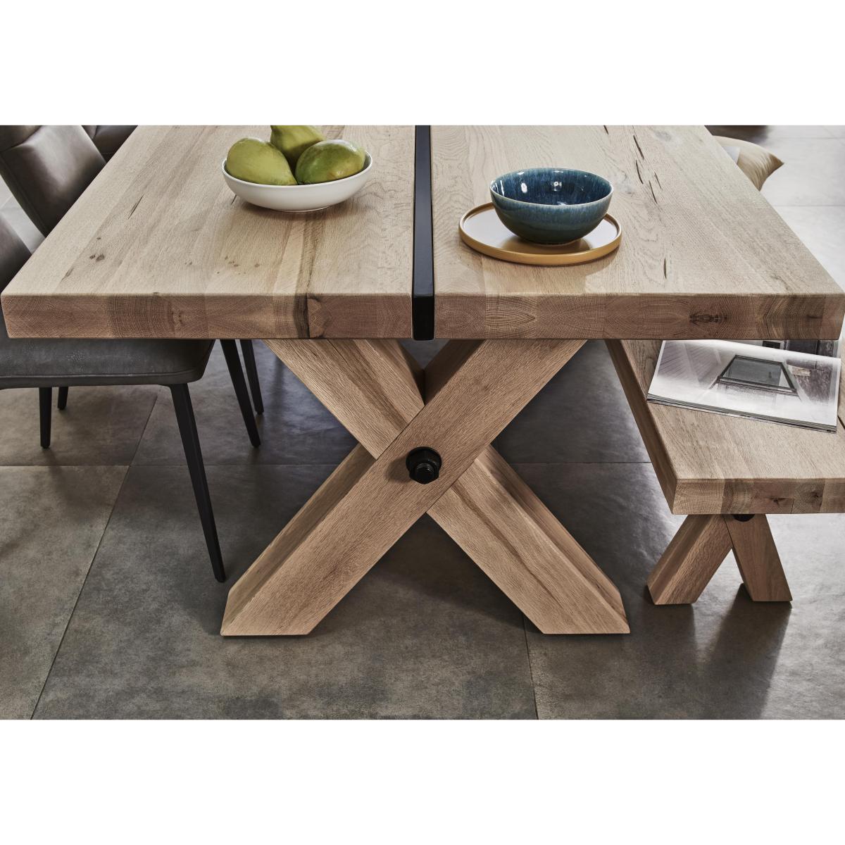 Bodahl - Odin Dining Table with 6 Timm Faux Leather Chairs Set - 220-cm - Desert – image 3