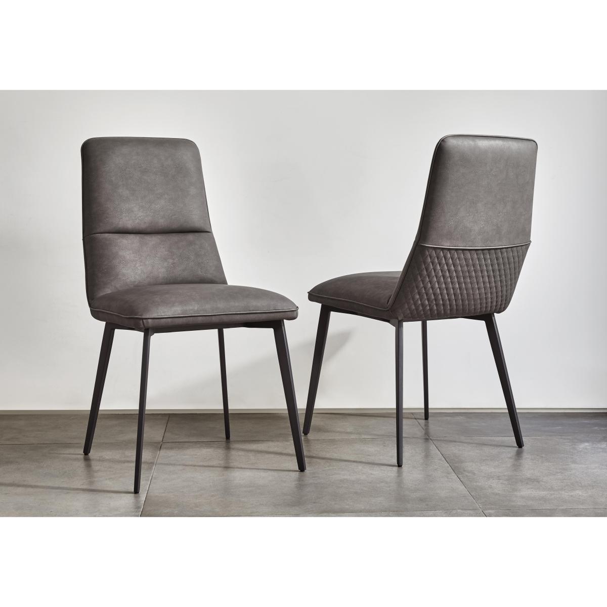 Bodahl - Odin Dining Table with 6 Timm Faux Leather Chairs Set - 220-cm - Desert – image 4