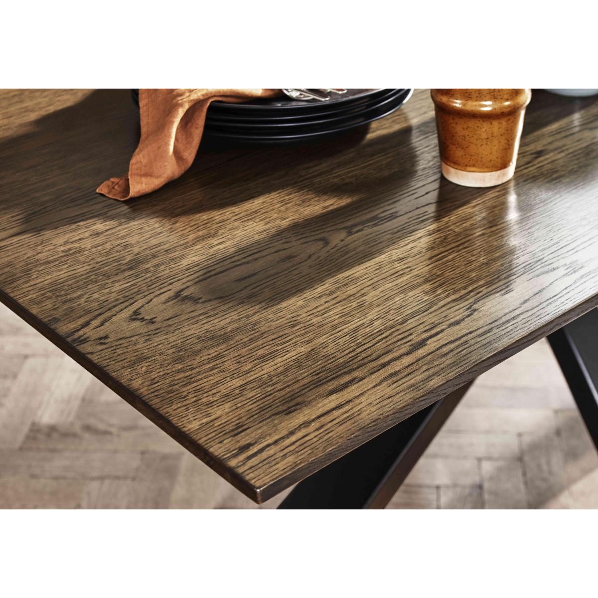 Saigon Extending Dining Table with Metal Base and 4 Taupe Velvet Chairs – image 4