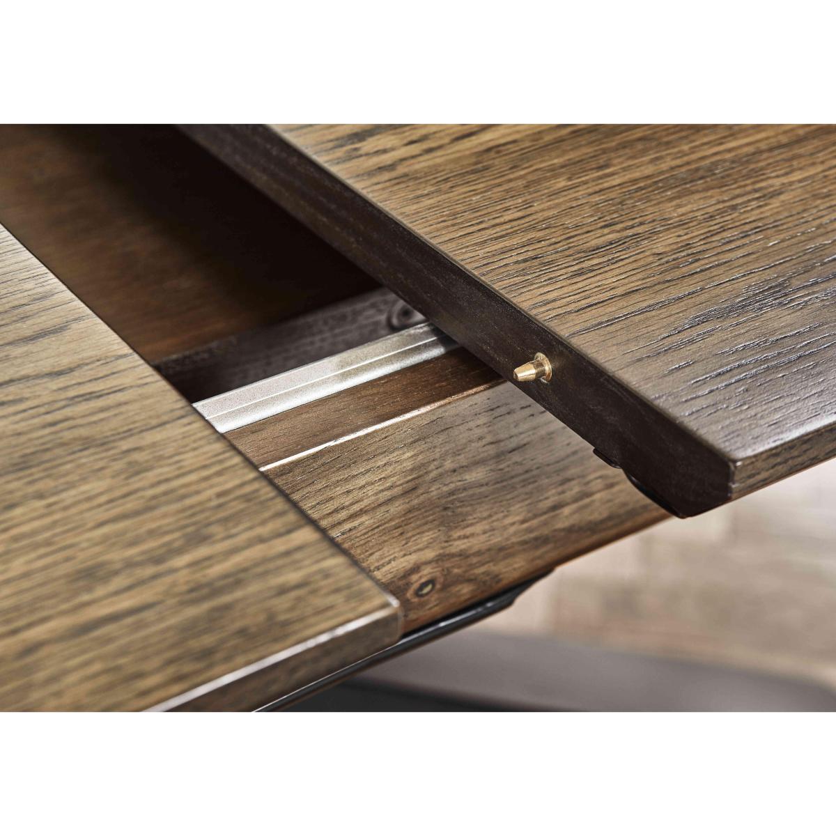 Saigon Extending Dining Table with Metal Base and 4 Taupe Velvet Chairs – image 5