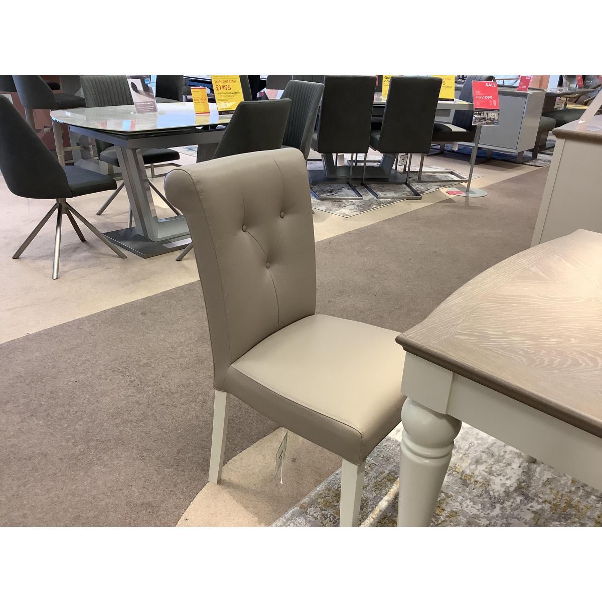 Annecy Extending Table, 4 Cross Back & 2 Upholstered Chairs – image 5