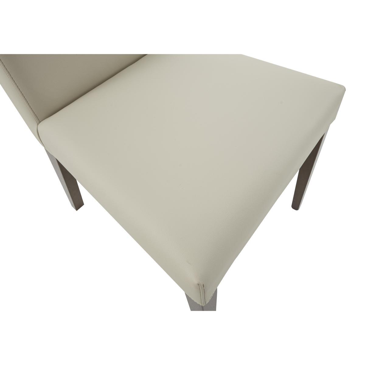 ALF - Vito Large Extending Dining Table and 6 Cream Faux Leather Dining Chairs – image 3