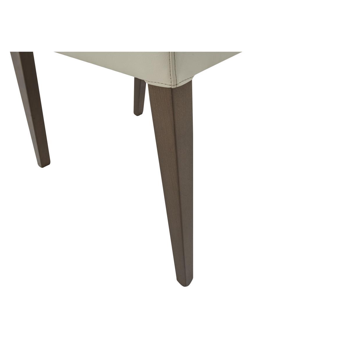 ALF - Vito Large Extending Dining Table and 6 Cream Faux Leather Dining Chairs – image 4
