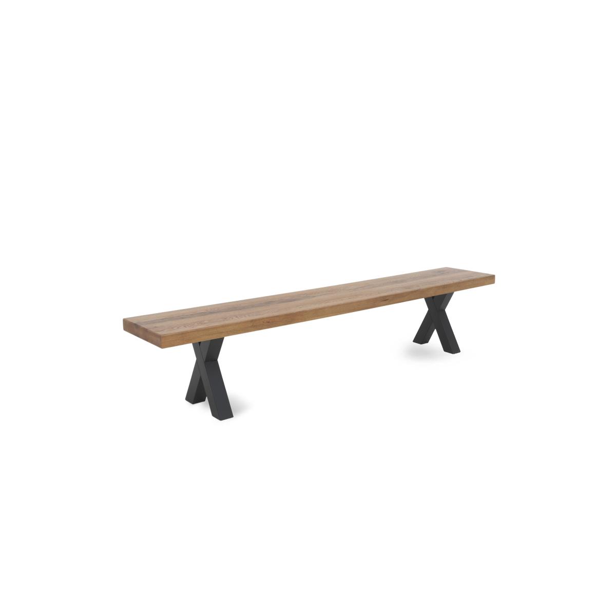 Bodahl - Njord Raw Edge Dining Table with Metal Star Base, Bench and 4 Chairs - 240-cm - Old Bassano – image 10