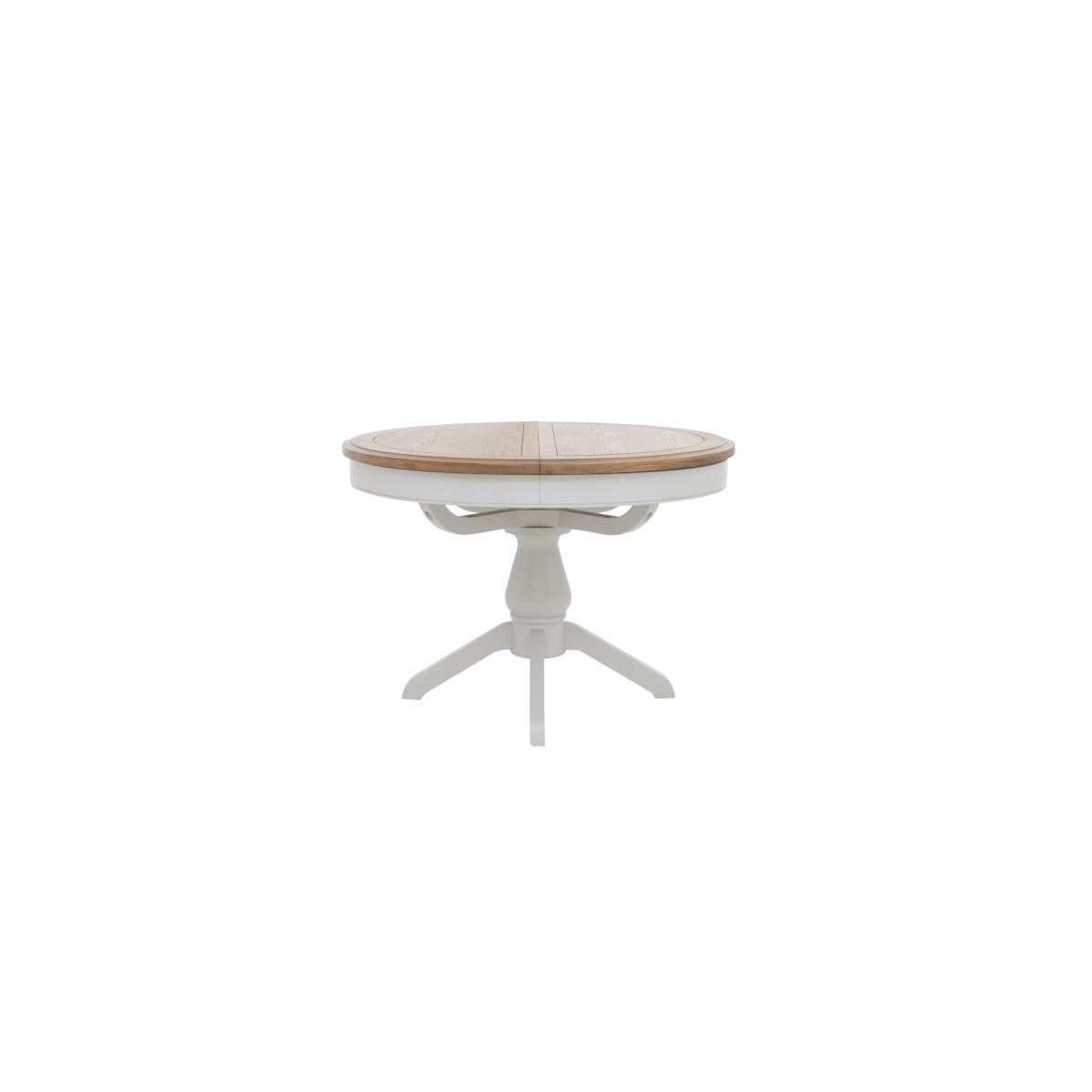 Furnitureland - Hamilton Round Extending Dining Table and 4 Button Back Chairs - Charcoal – image 5