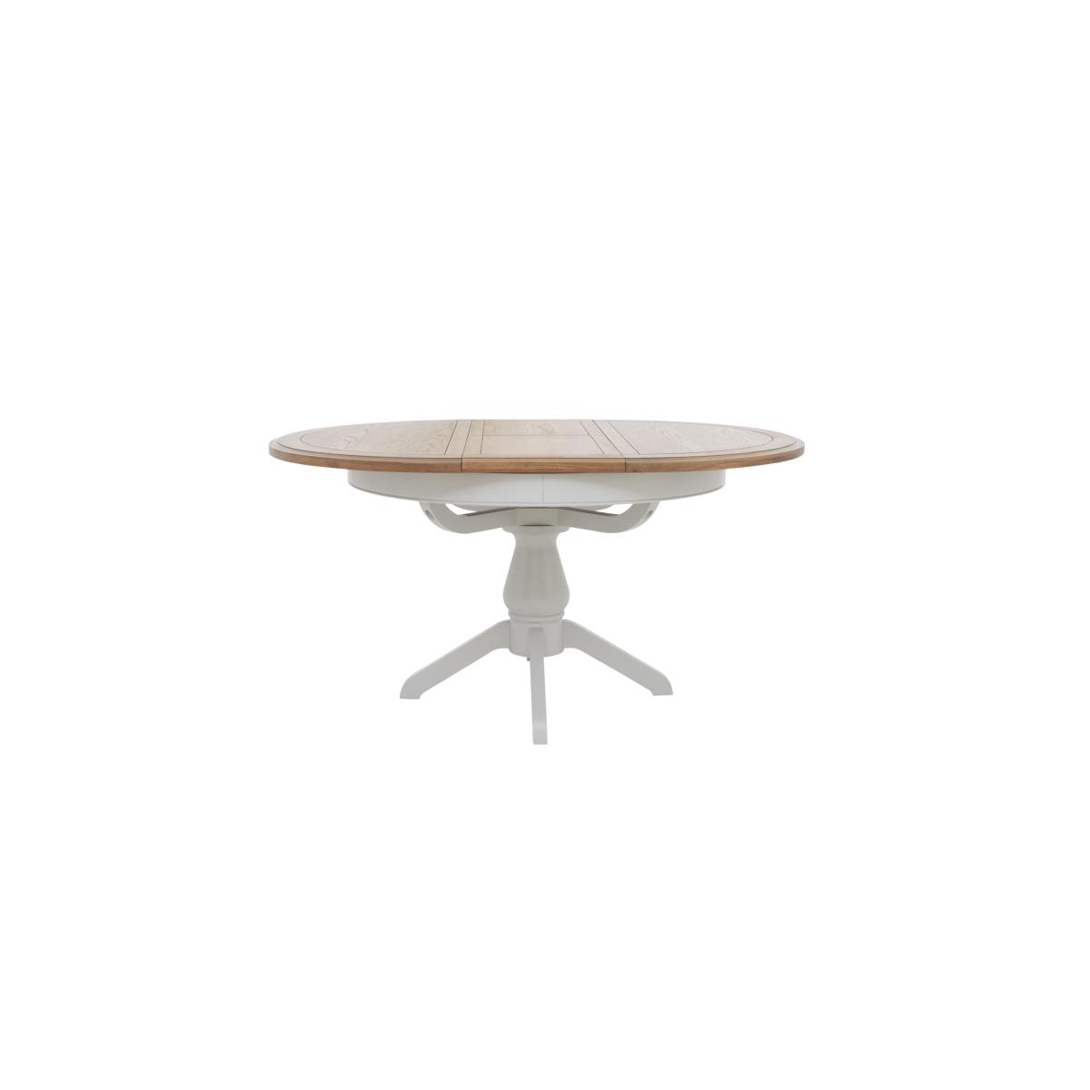 Furnitureland - Hamilton Round Extending Dining Table and 4 Button Back Chairs - Charcoal – image 6