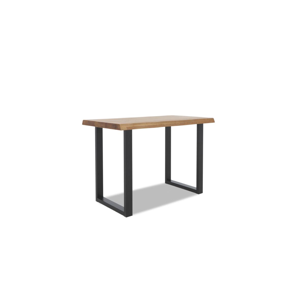 Bodahl - Compact Terra Raw Edge Table with U-Shaped Legs and 4 Grey Terra Bar Stools - 140-cm - Old Bassano – image 4