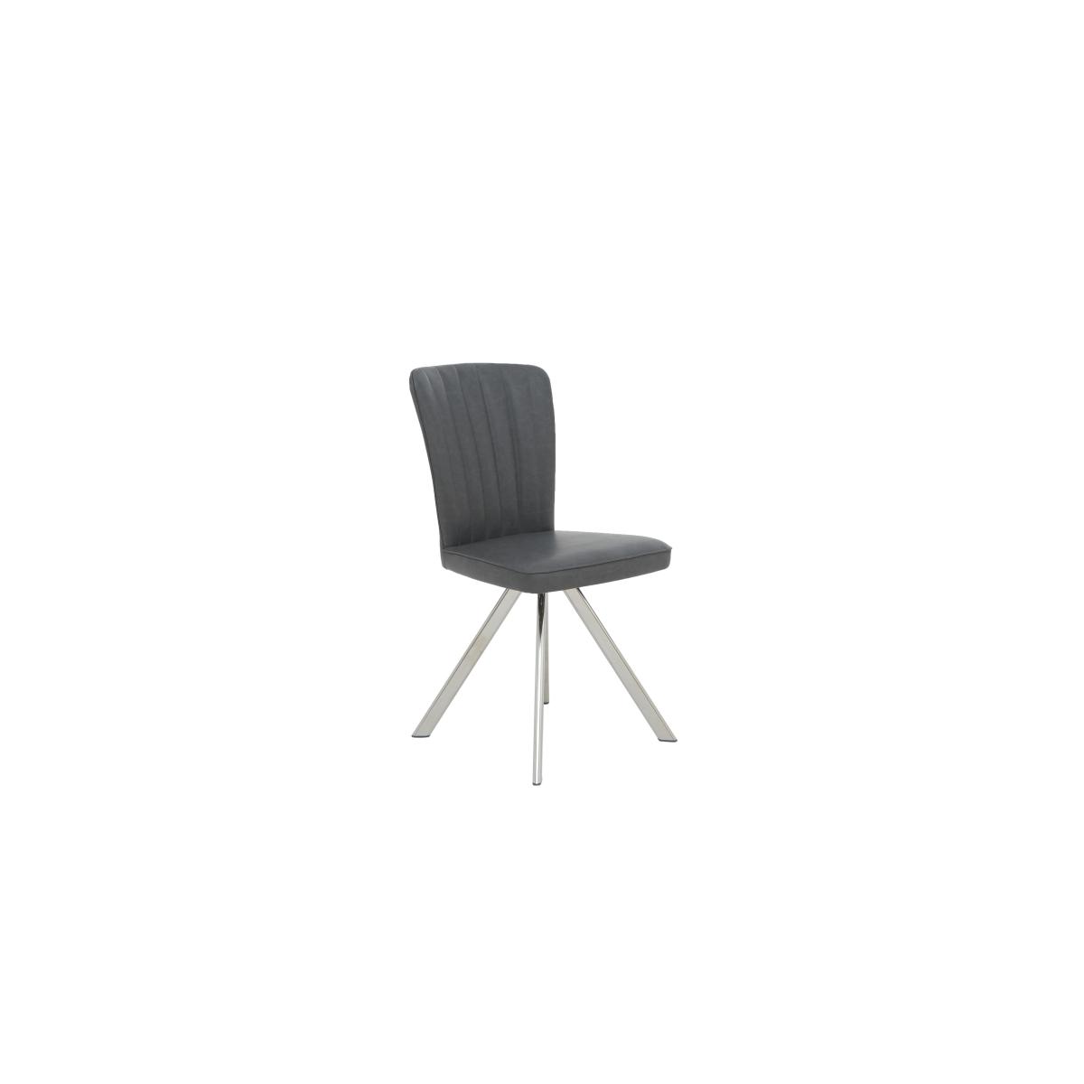 Vegas Extending Dining Table with 4 Faux Leather Swivel Dining Chairs Dining Set – image 8