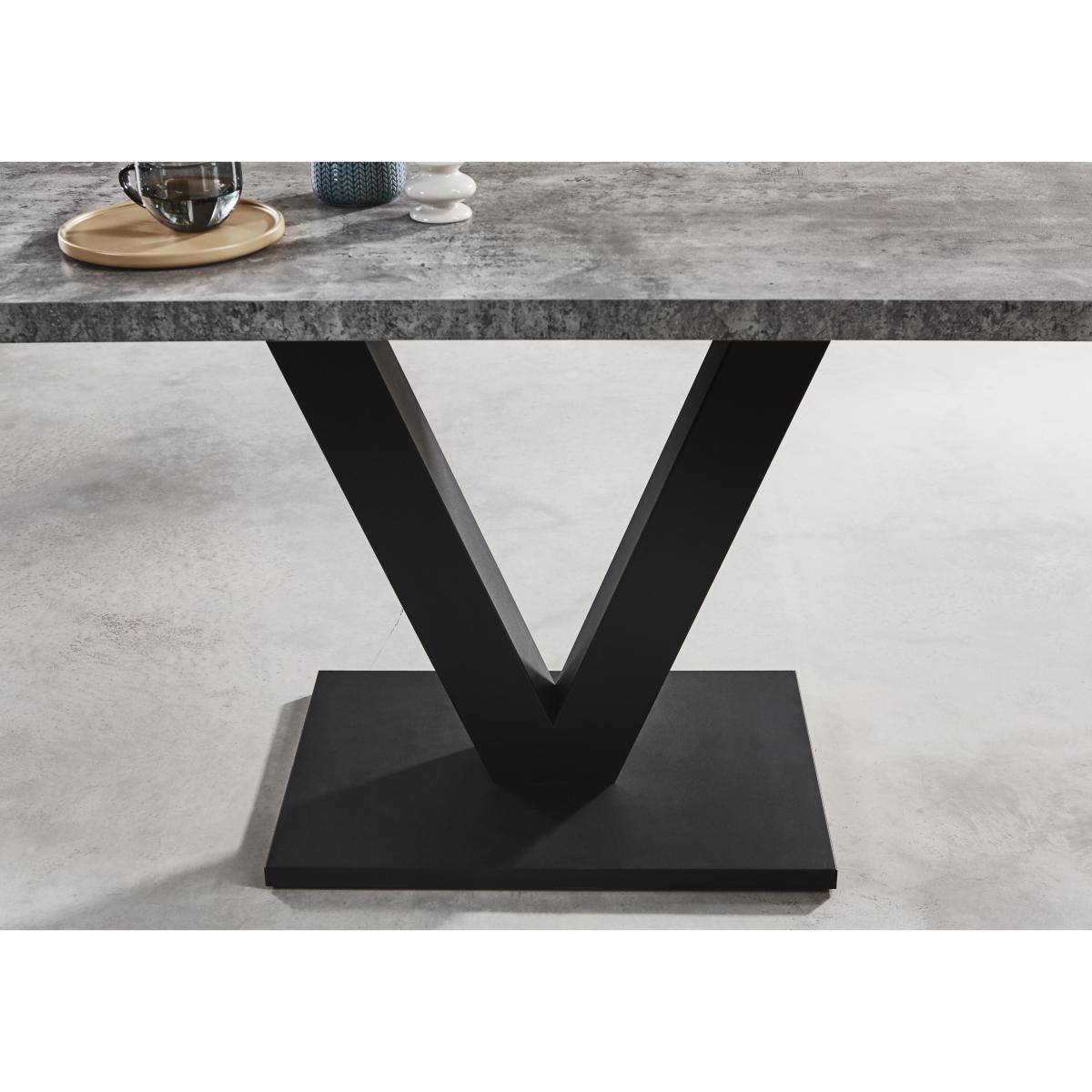 Rocket Dining Table with 2 Faux Leather High Back Benches Dining Set – image 3
