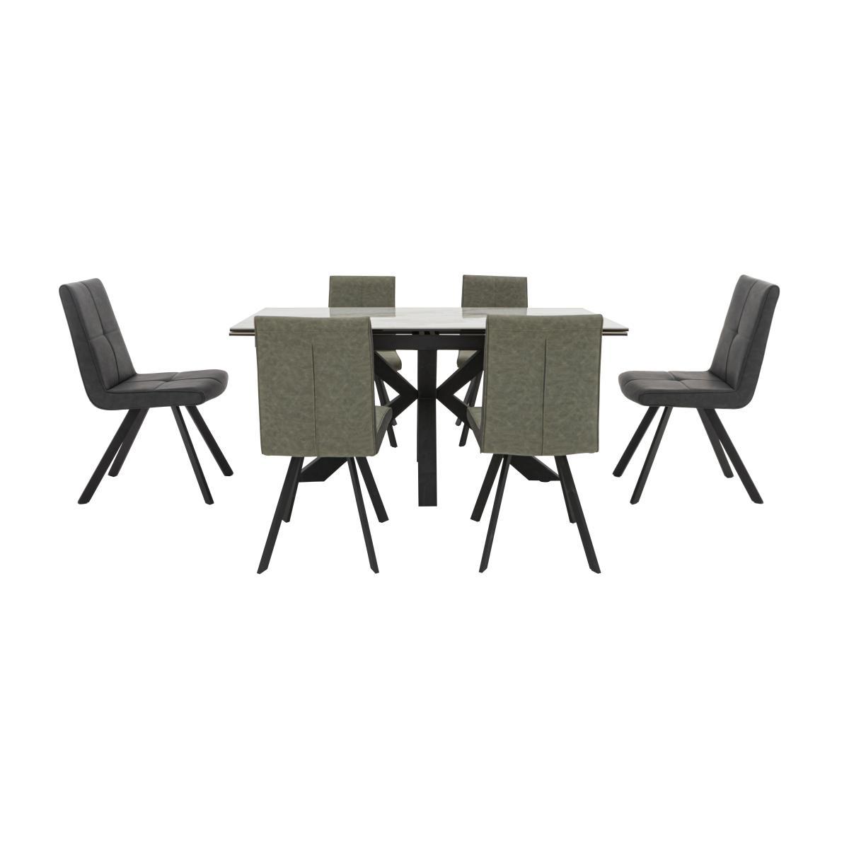 Phoenix Dining Table and 6 Dining Chairs