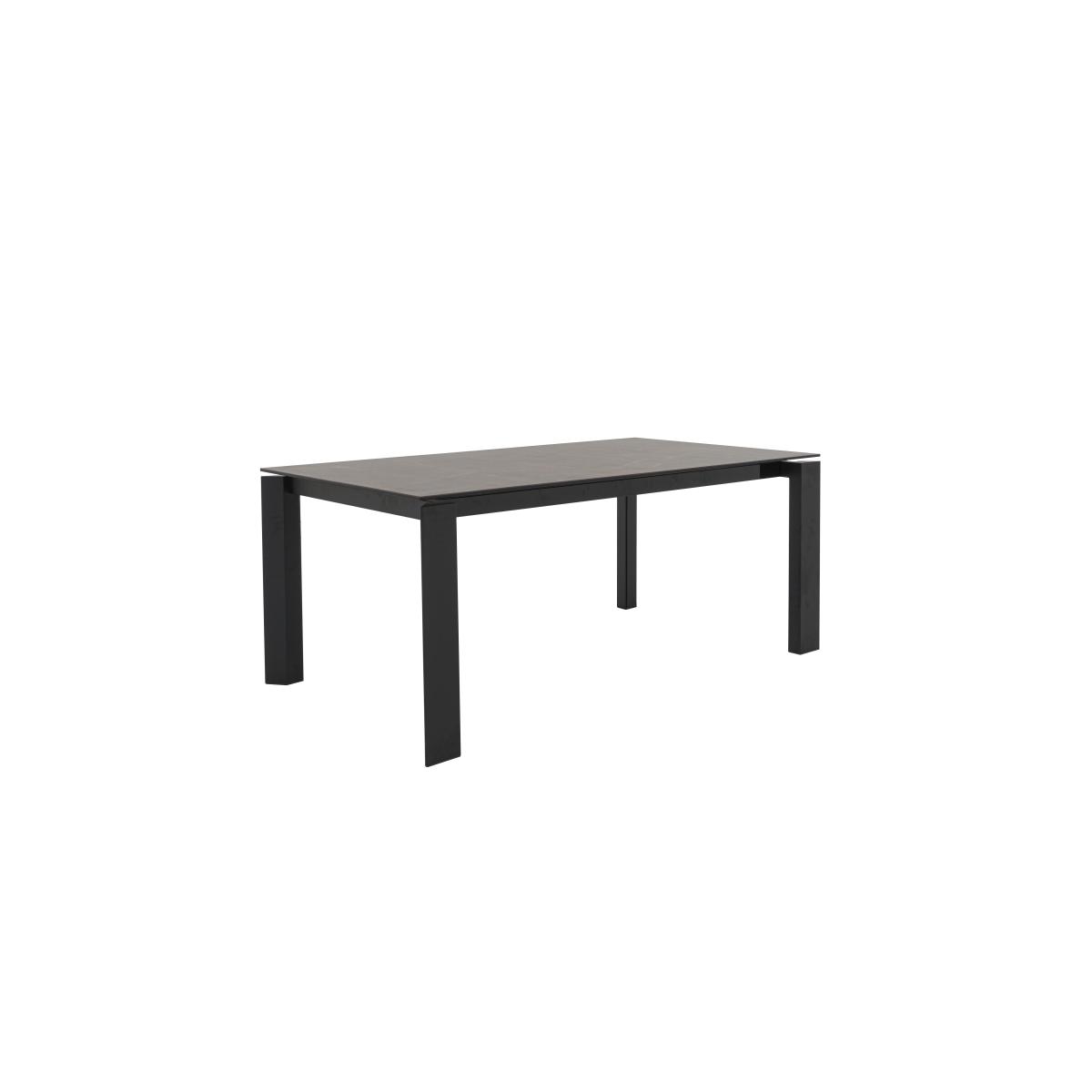 Connubia by Calligaris - Gate Extra Large Extending Dining Table and 8 Maya Ski Leg Faux Leather Chairs - Ebony – image 7
