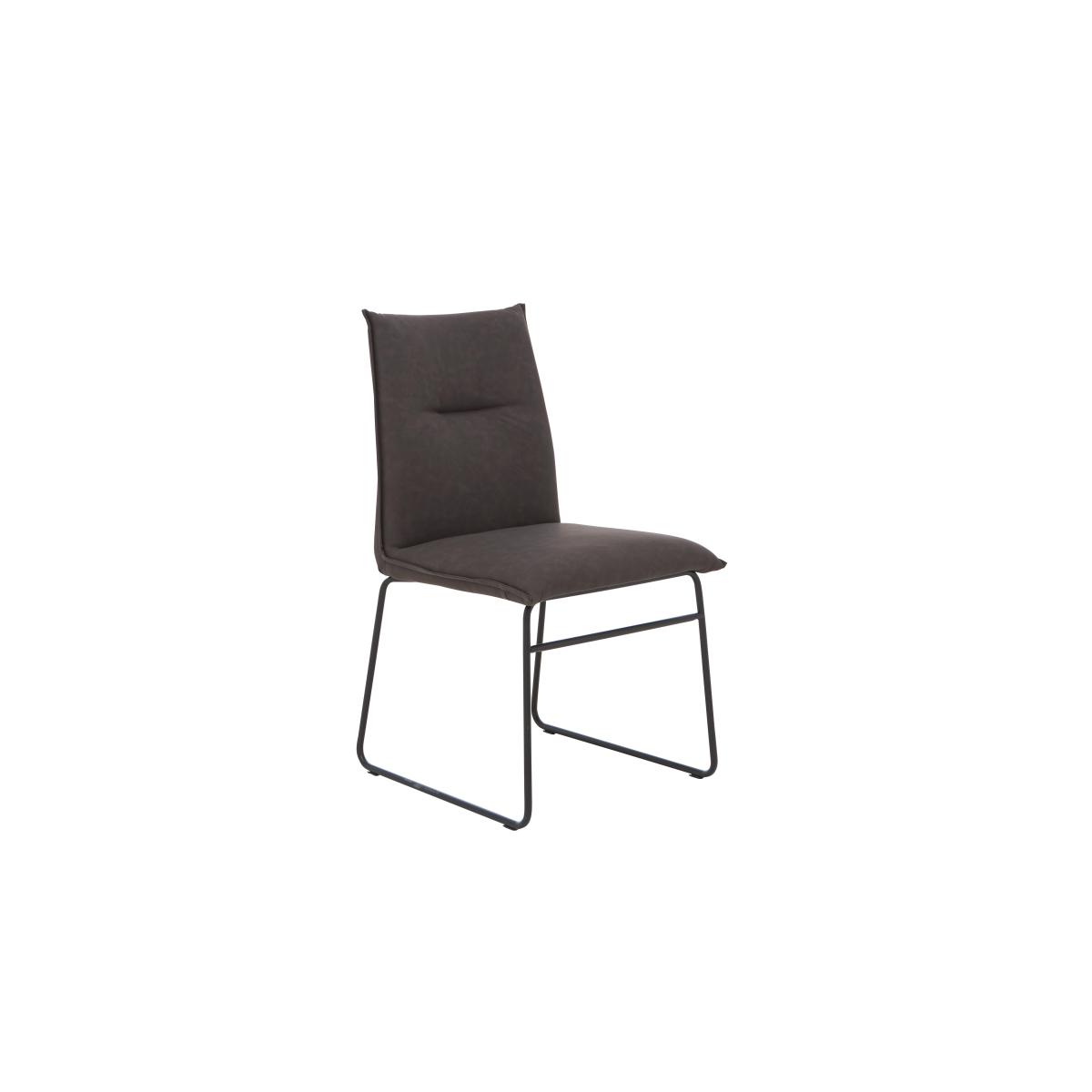 Connubia by Calligaris - Gate Extra Large Extending Dining Table and 8 Maya Ski Leg Faux Leather Chairs - Ebony – image 9