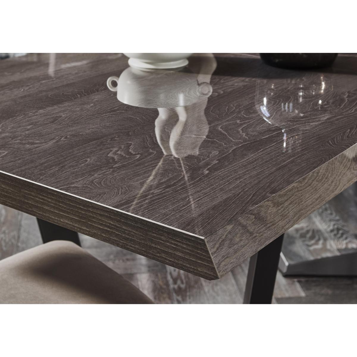 Palazzo 200cm Extending Dining Table in Silver Birch with 4 Capitonne Buttoned Dining Chairs – image 3