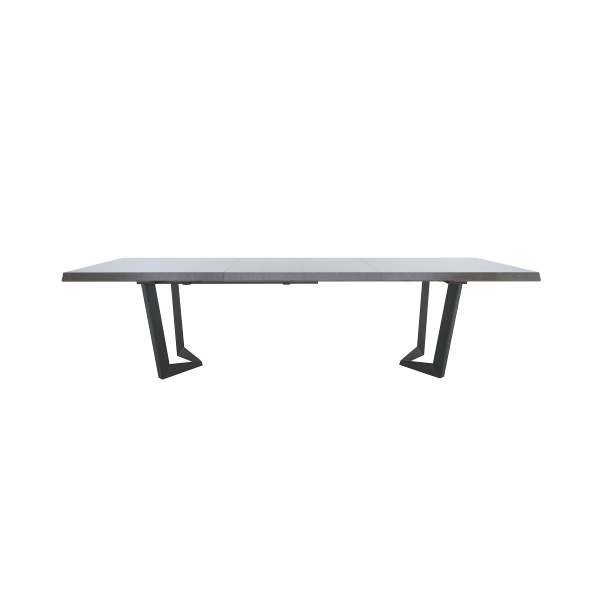 Palazzo 200cm Extending Dining Table in Silver Birch with 4 Capitonne Buttoned Dining Chairs – image 8