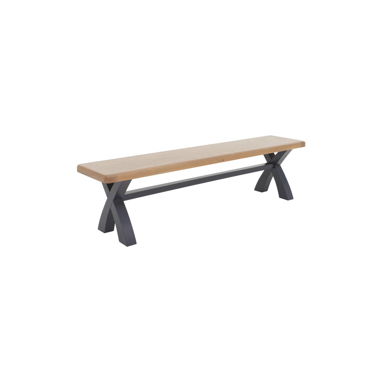 Hewitt Oval Extending Dining Table and 2 180cm Bench Set – image 6
