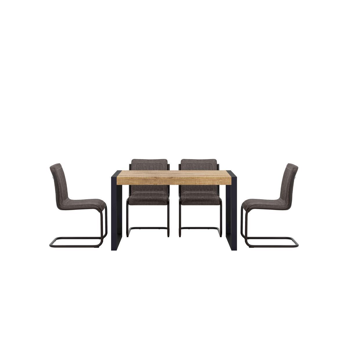 Fire 2.0 Table and 4 Dining Chairs - 130-cm – image 7