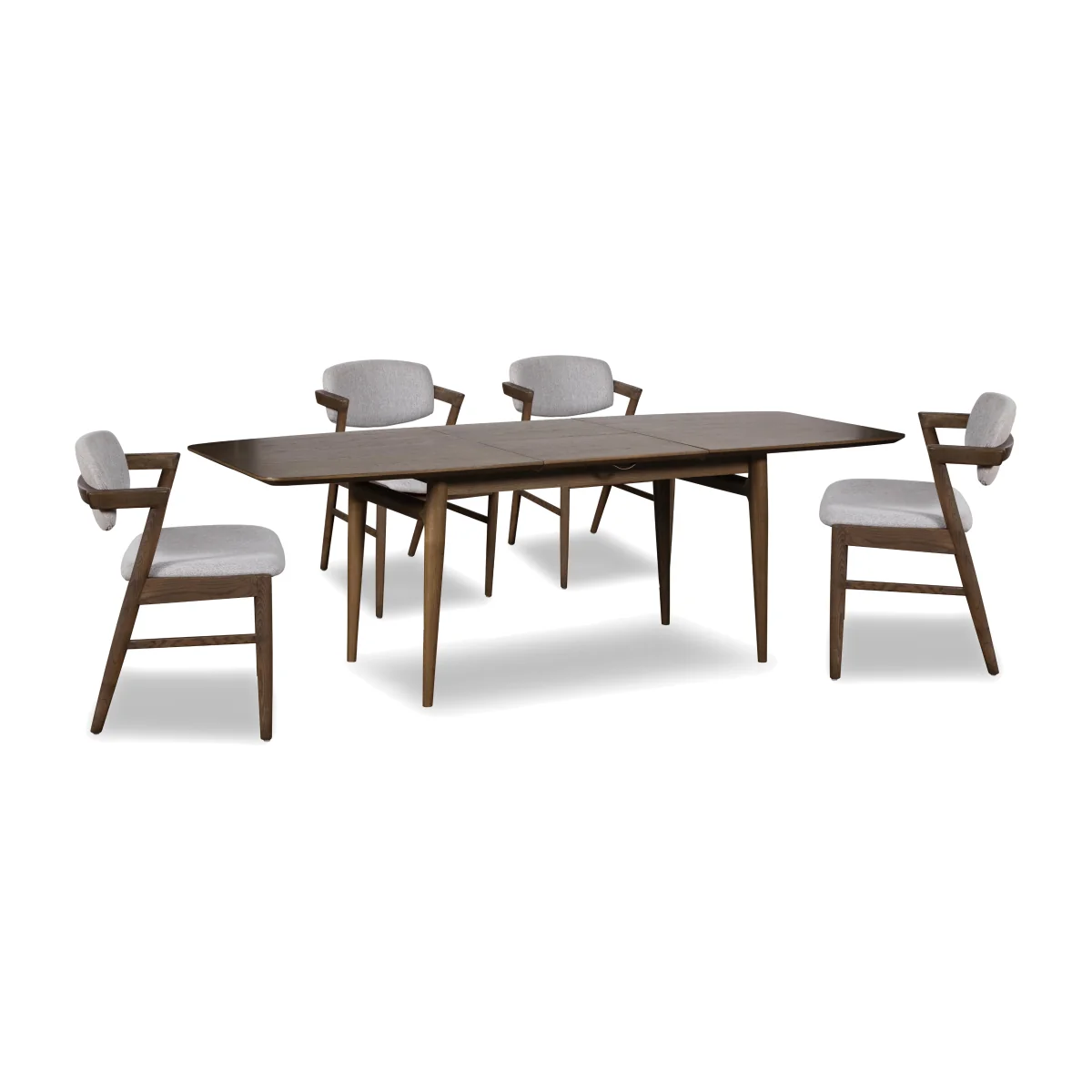 G Plan - Marlow Extending Dining Table with 4 Dining Arm Chairs – image 1