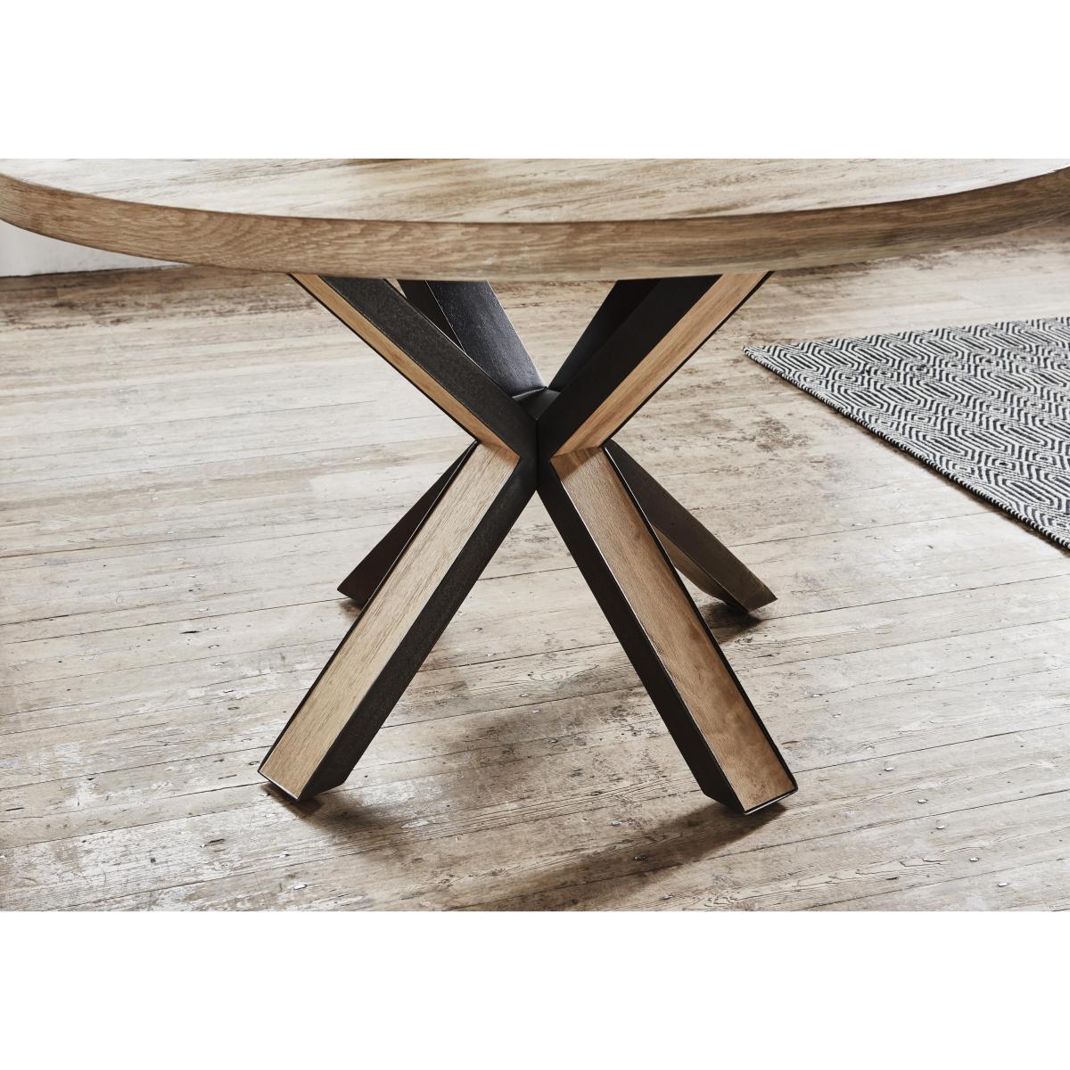 Detroit Round Dining Table and 6 Detroit Dining Chairs - Grey – image 4
