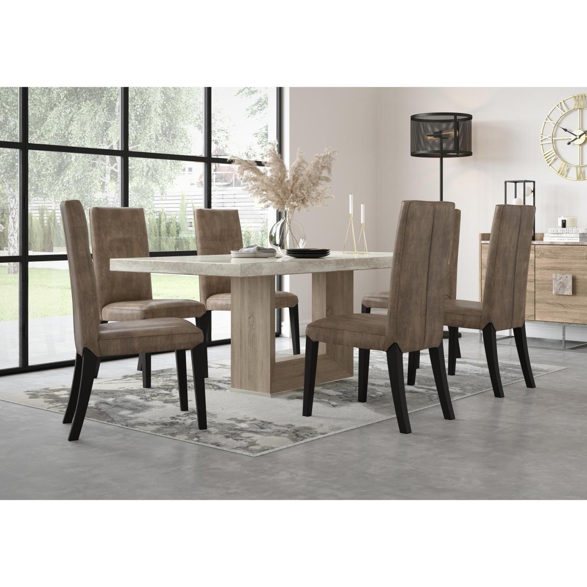 Stone International - Valentina Dining Table with 6 Dining Chairs – image 2