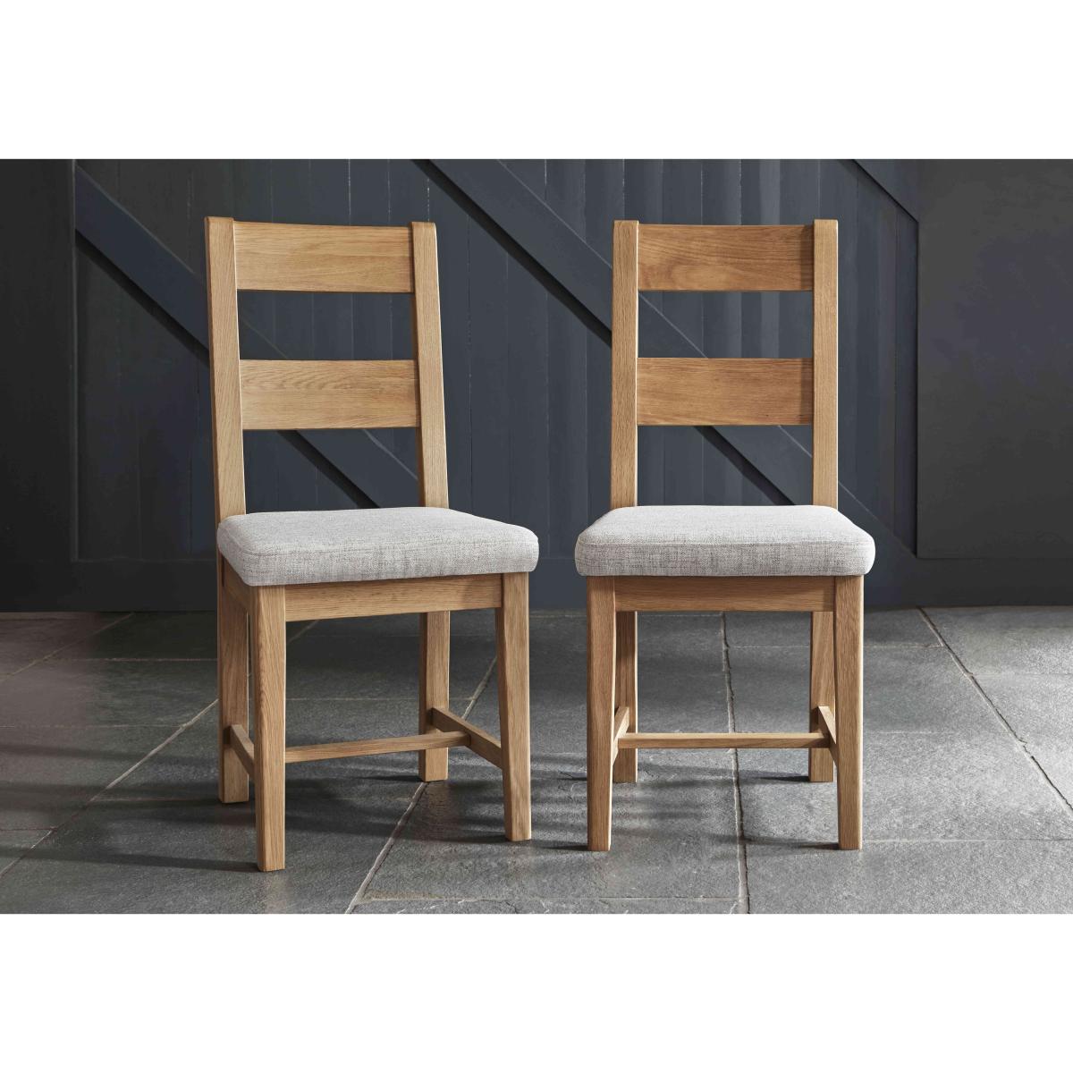 Augusta Round Extending Dining Table and 4 Wooden Ladderback Chairs – image 5