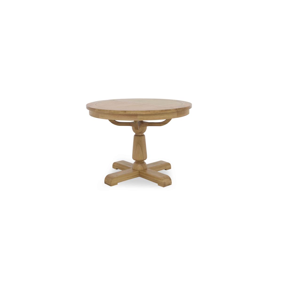 Augusta Round Extending Dining Table and 4 Wooden Ladderback Chairs – image 8