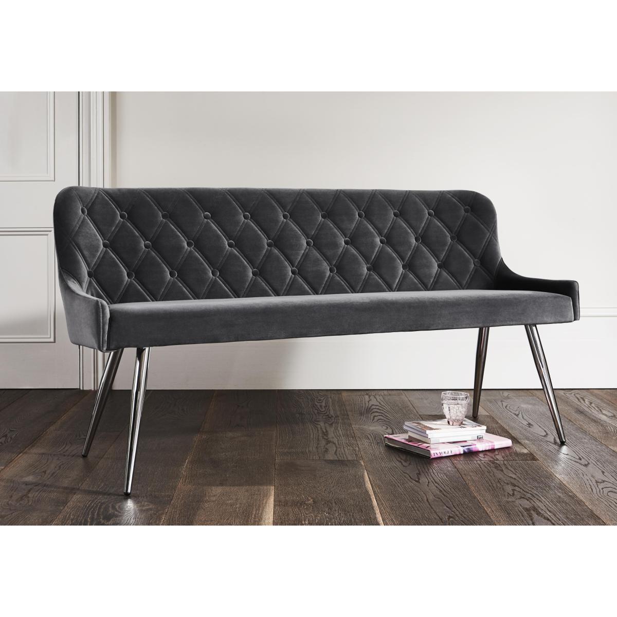 Donnie Dining Table, Bench and 2 Chairs - Grey – image 6
