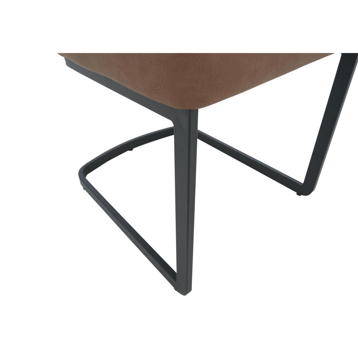 Bodahl - Loki Dining Table with 3 Brown Cantilever Dining Chairs and Dining Bench Dining Set – image 7
