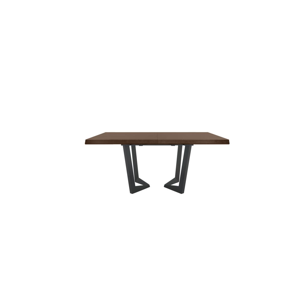 Palazzo 200cm Extending Dining Table in Dark Walnut with 4 Capitonne Buttoned Dining Chairs – image 2