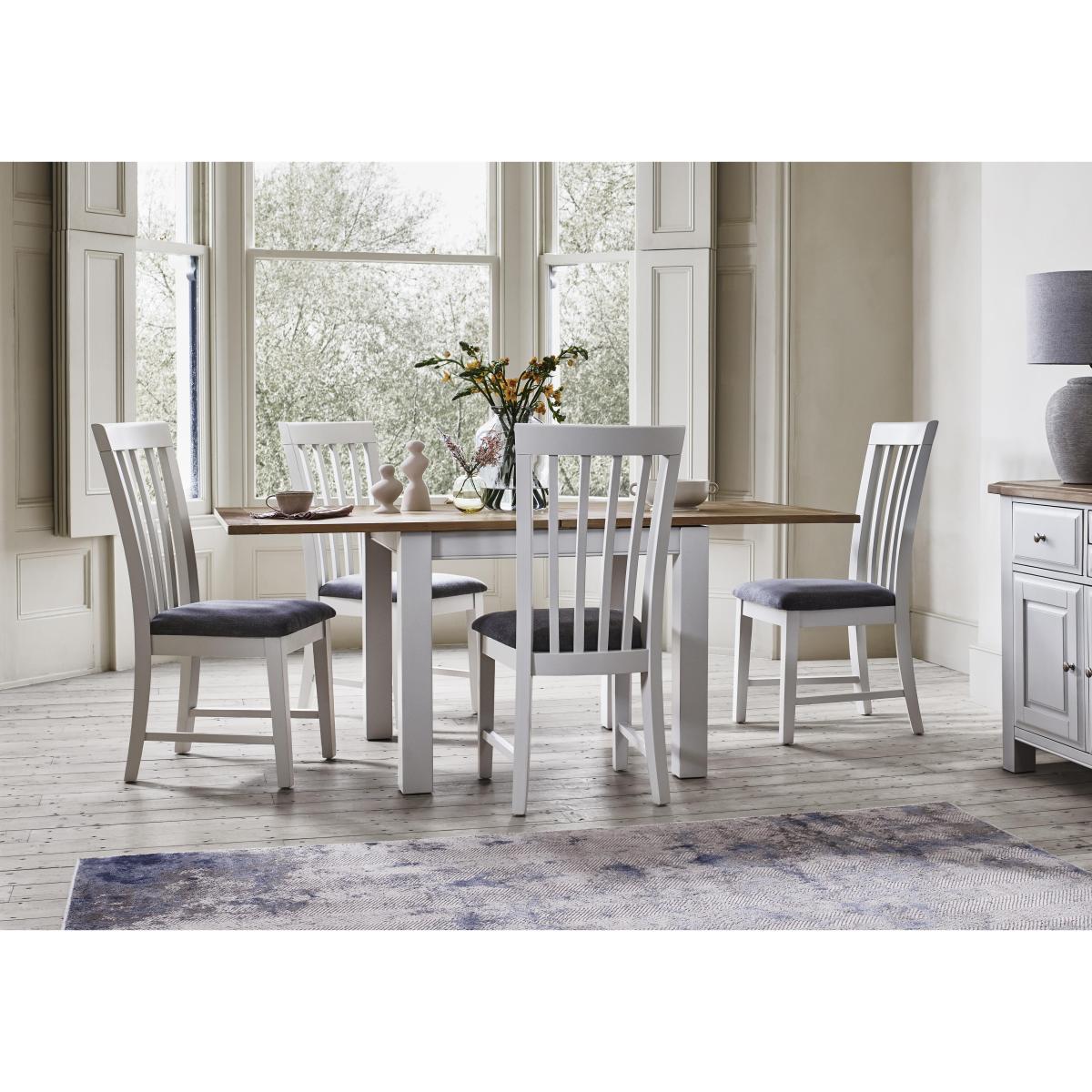 Furnitureland - Hamilton Flip Top Dining Table and 4 Wooden Chairs – image 2