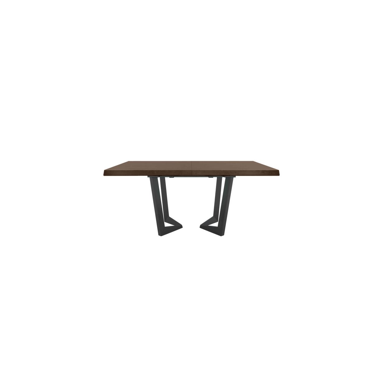 Palazzo 160cm Extending Dining Table in Dark Walnut with 6 Capitonne Buttoned Dining Chairs – image 2