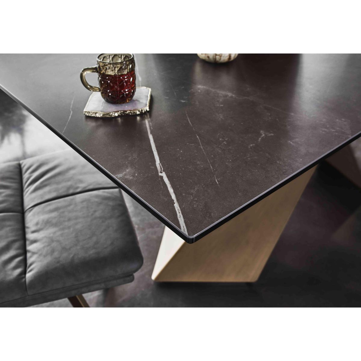 Veyron Extending Dining Table with 4 Chairs - Grey – image 3