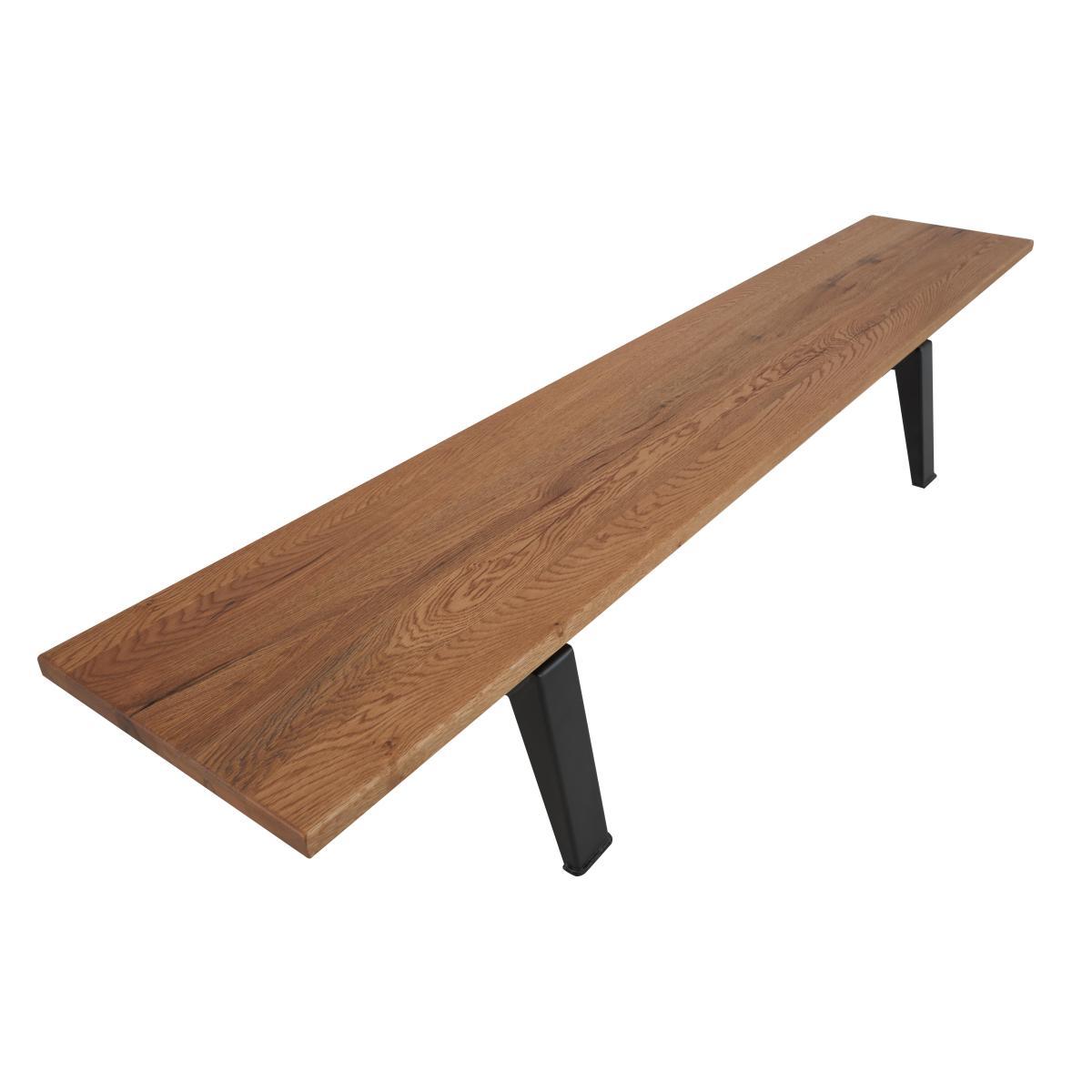 Thor Dining Table, 4 Grey Dining Chairs and Dining Bench Dining Set - Brown – image 7