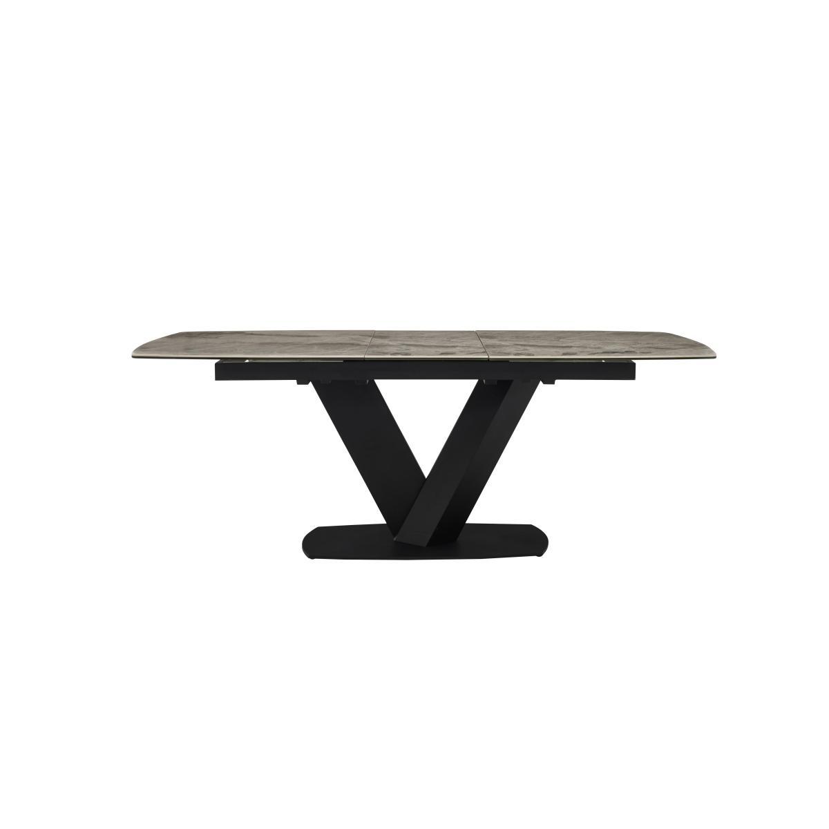 Merlin Extending Dining Table and 6 Chairs - Grey – image 3