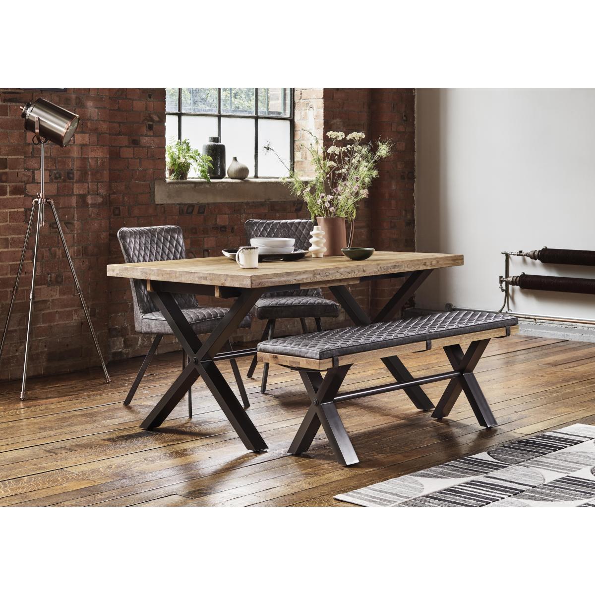 Earth Small Dining Table, 2 Dining Chairs and a Dining Bench – image 2