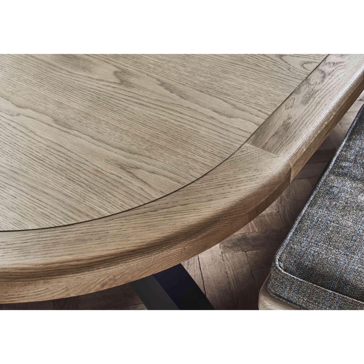 Hewitt Oval Extending Dining Table and 4 Slatted Dining Chairs – image 3