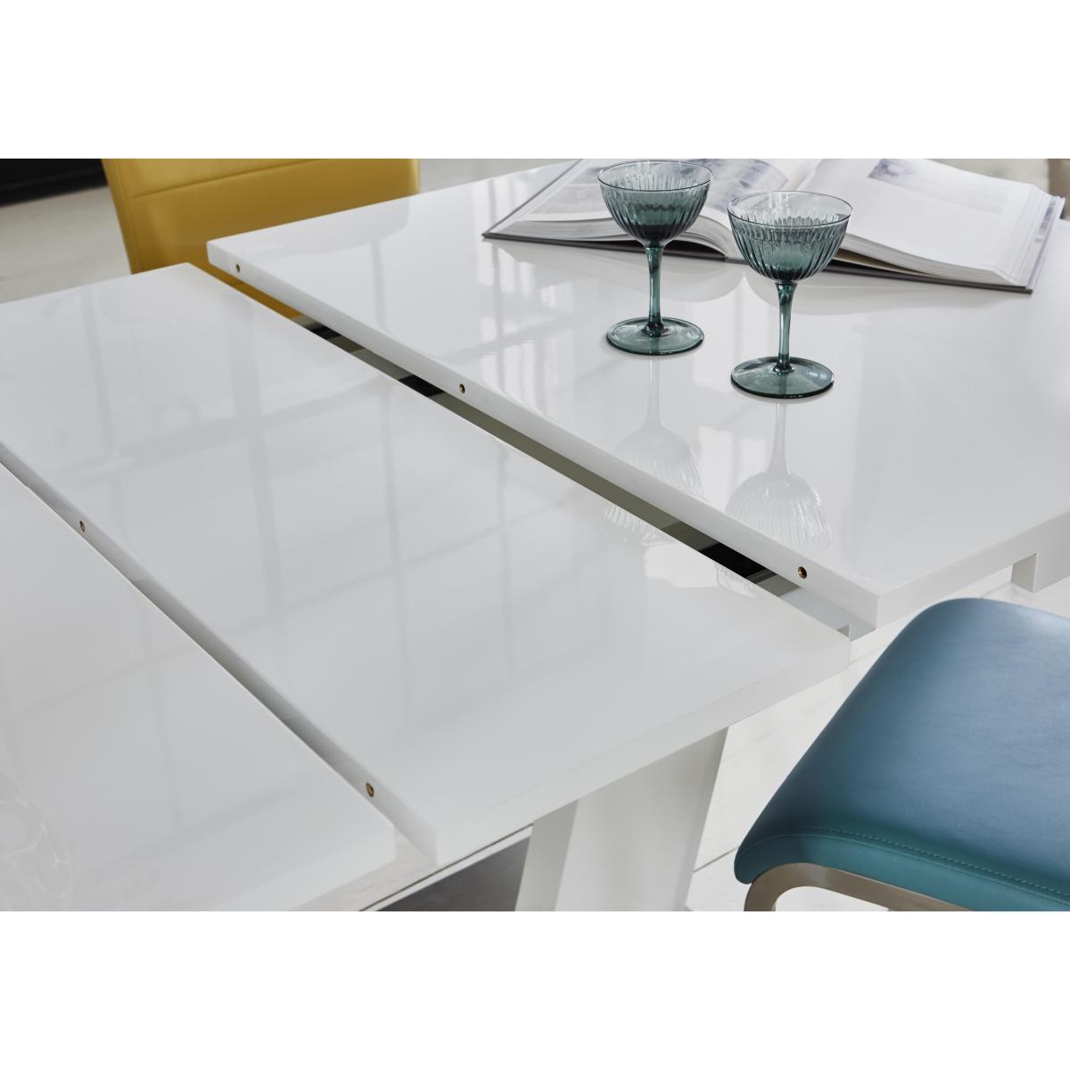 Bianco Large Extending Dining Table and 6 Chairs Dining Set – image 3