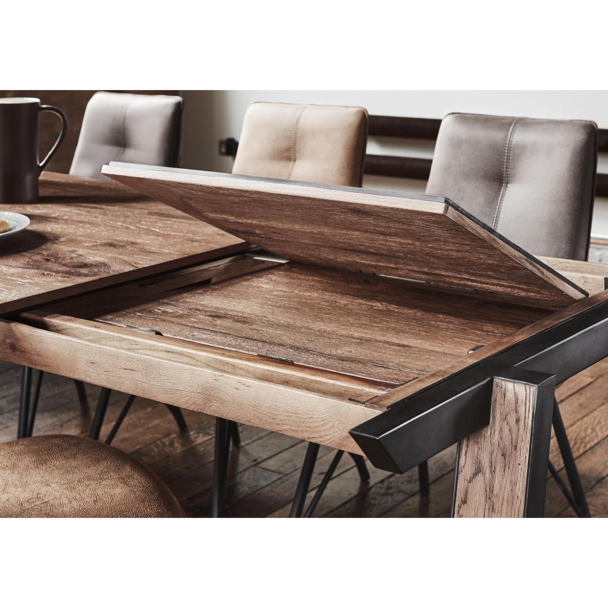 Habufa - Austin Extending Dining Table and 6 Chairs - 280-cm - Brown – image 4