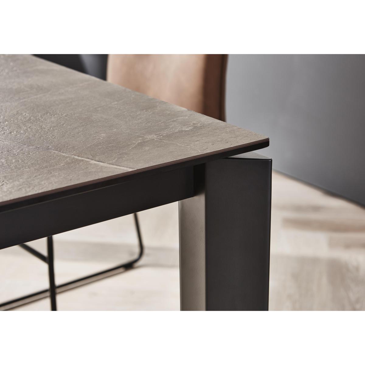 Calligaris - Gate Dining Table and 6 Maya Ski Leg Faux Leather Dining Chairs – image 5