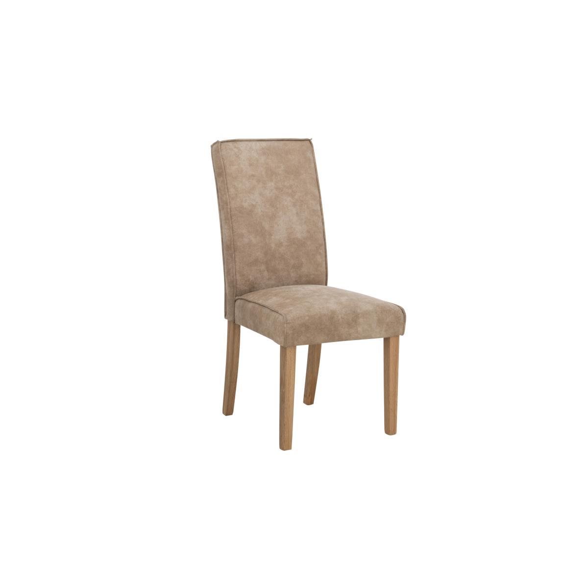 Furnitureland - California Solid Oak Rectangular Extending Table and 6 Faux Suede Chairs – image 9