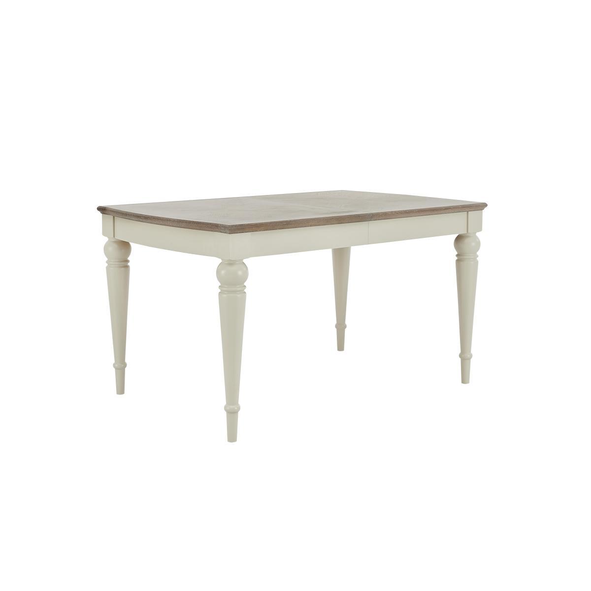 Furnitureland - Annecy Extending Dining Table and 6 Faux Leather Upholstered Roll Back Dining Chairs – image 4