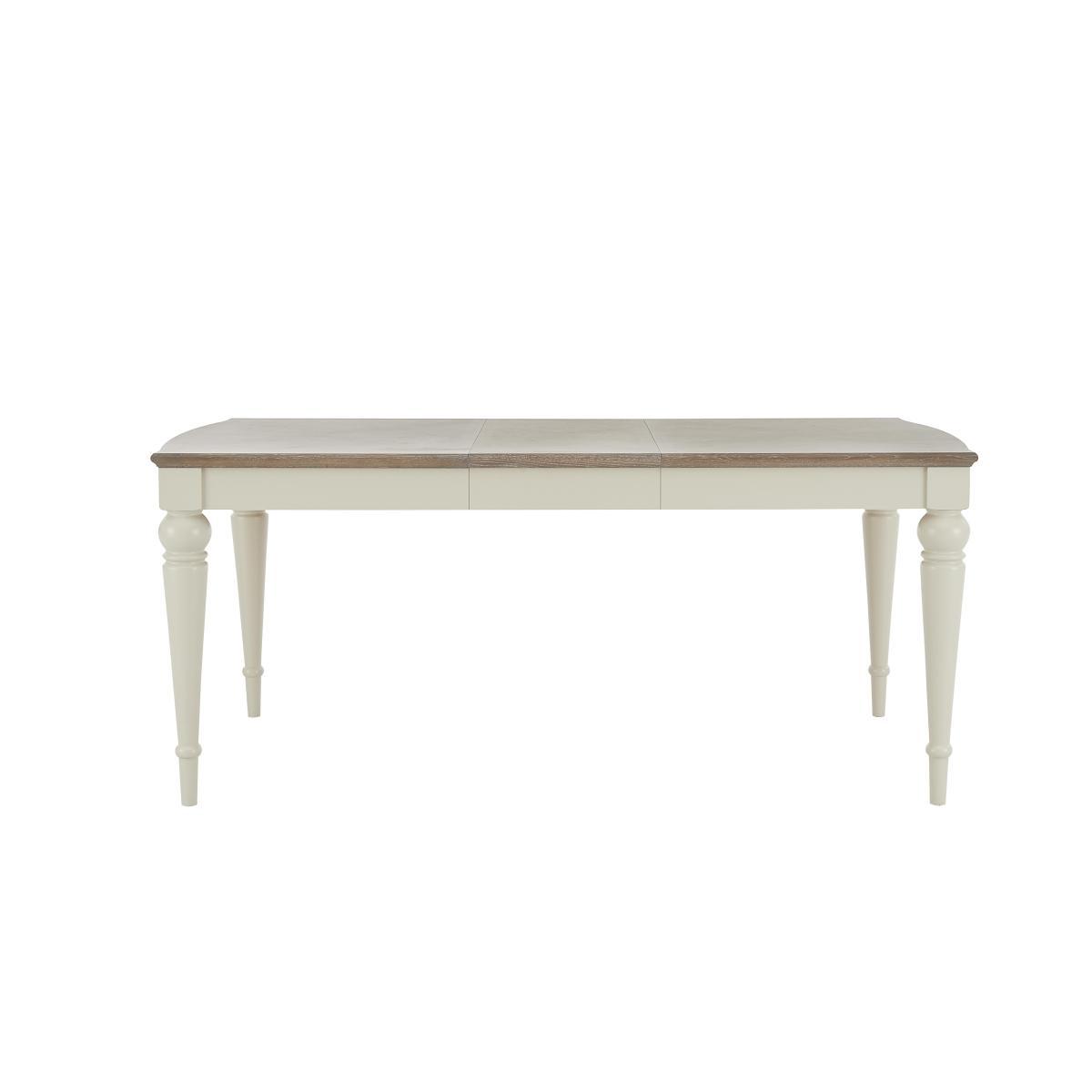 Furnitureland - Annecy Extending Dining Table and 6 Faux Leather Upholstered Roll Back Dining Chairs – image 5