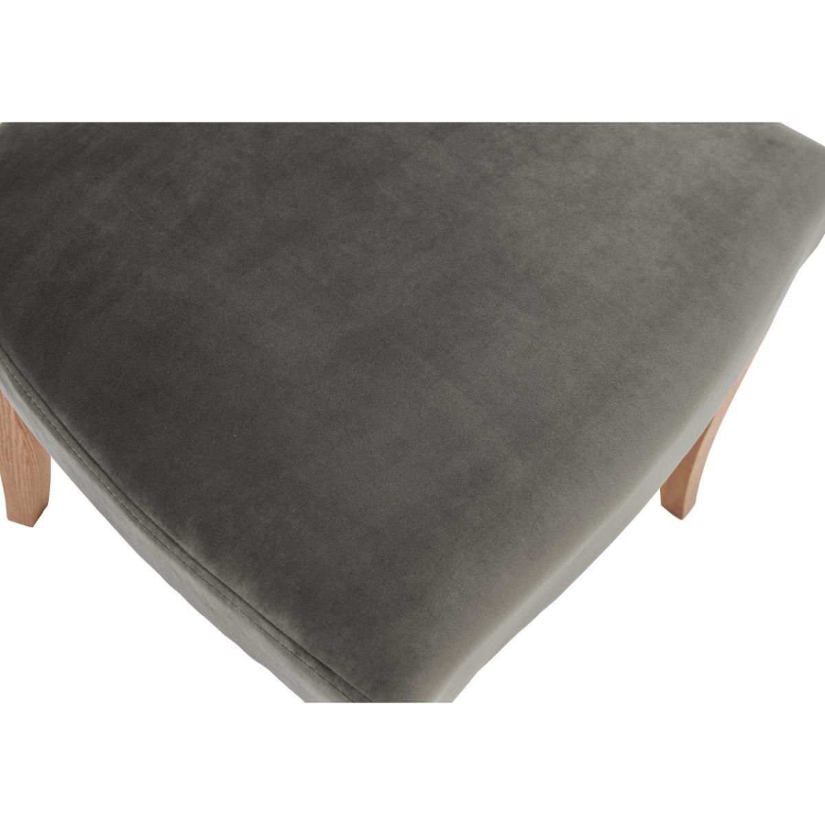 Globe Table and 4 Velvet Chairs Set - Grey – image 4