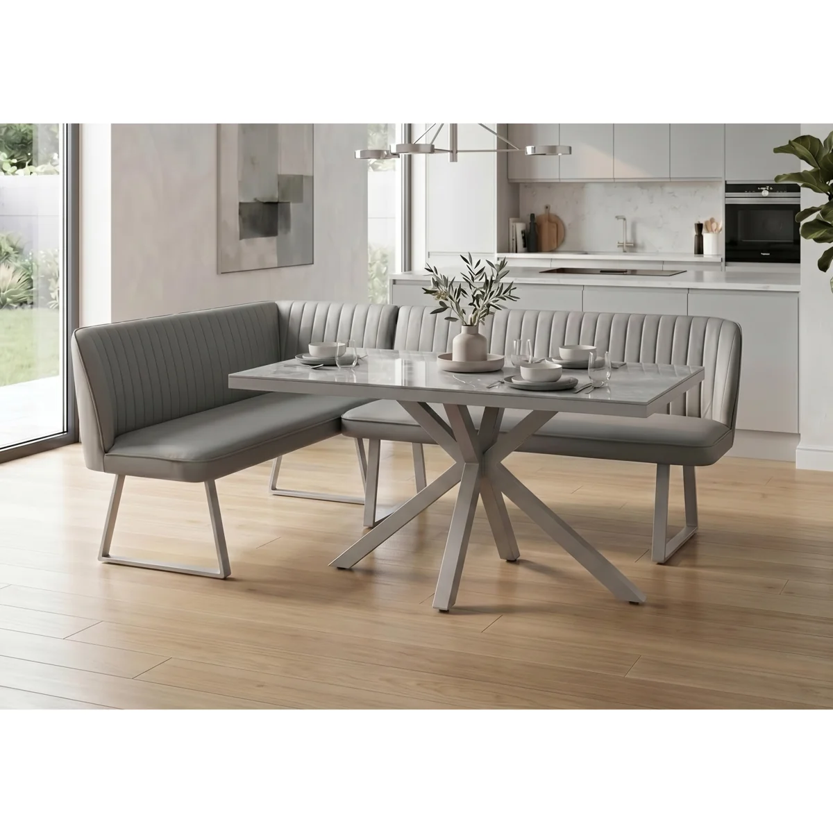 Fumo Dining Table and Left Hand Corner Bench – image 2